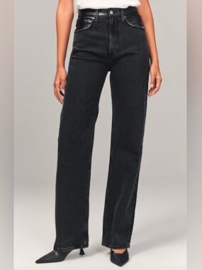 Abercrombie & Fitch The 90' Relaxed Jean High Rise 14 XLong